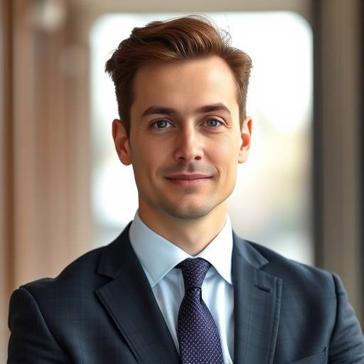 Professionele zakelijke profielfoto van een manager in pak, Amsterdam